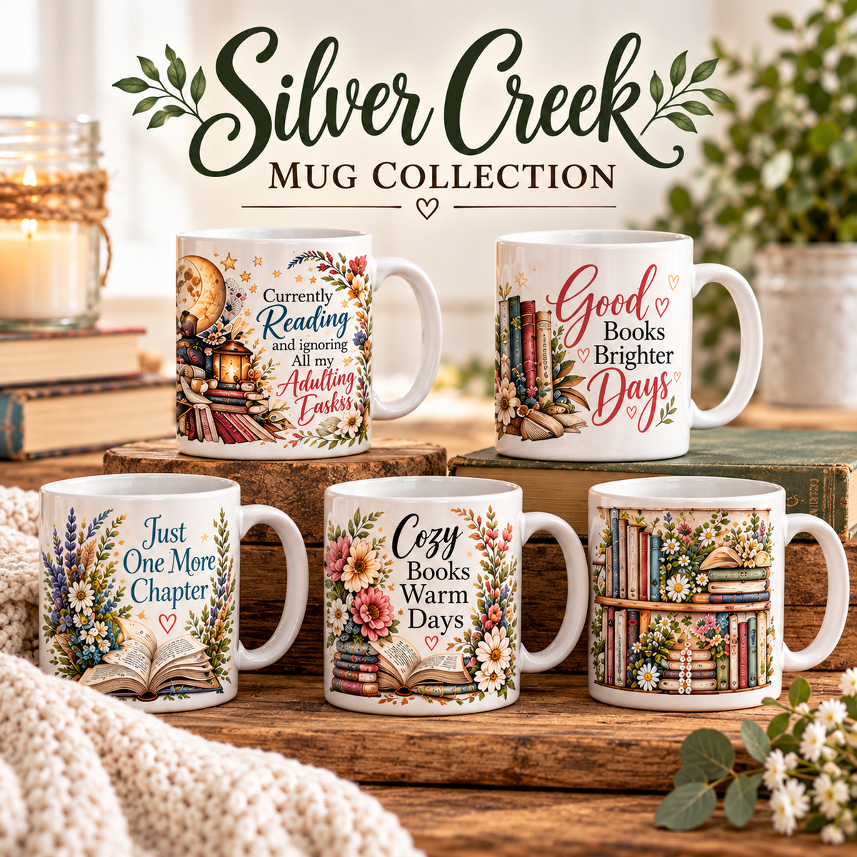 The Book Lover's Mug Collection