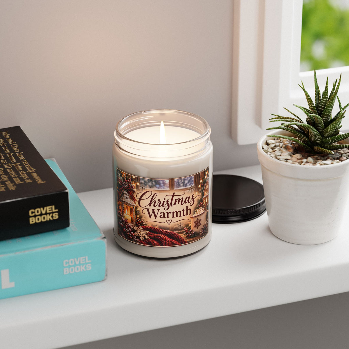 Christmas Warmth Scented Candle Scented Soy Candle, 9oz