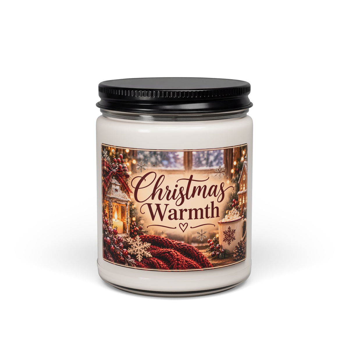 Christmas Warmth Scented Candle Scented Soy Candle, 9oz