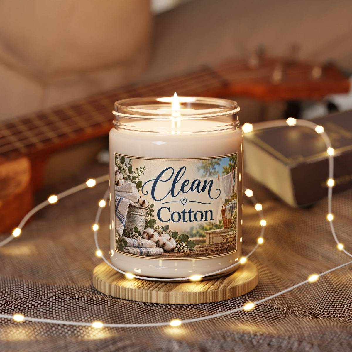 Clean Cotton Scented Soy Candle