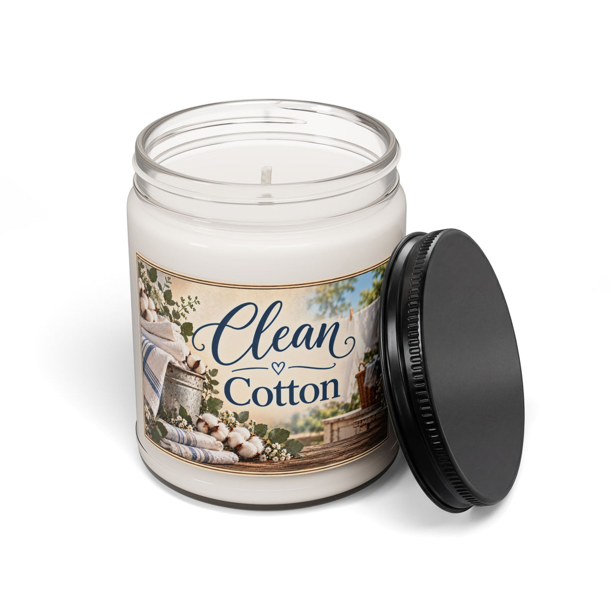 Clean Cotton Scented Soy Candle