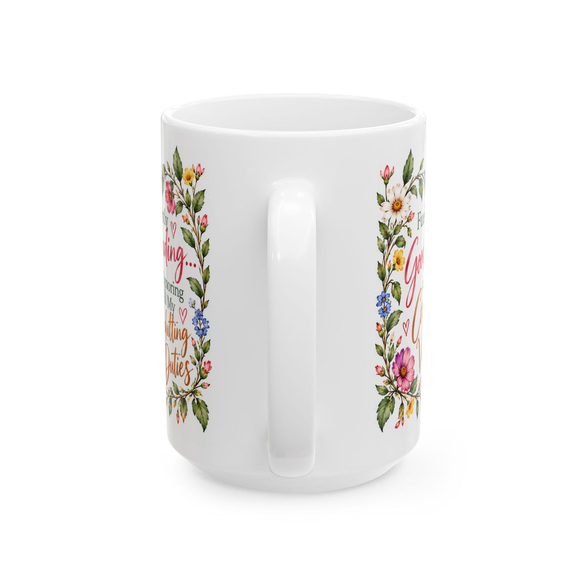 Cozy Book Lover Floral Ceramic Mug