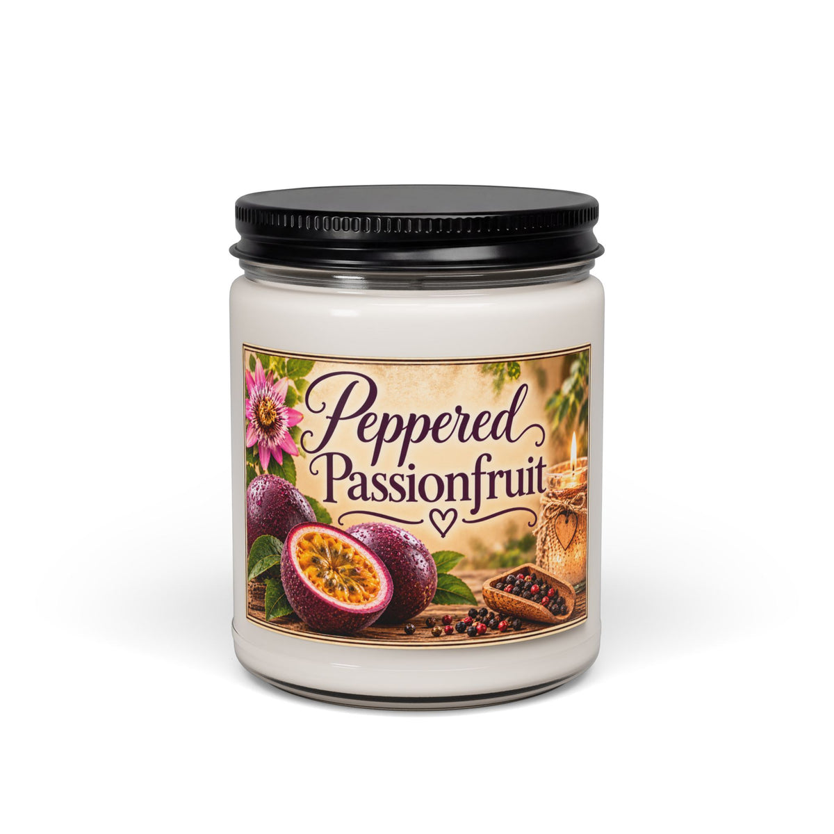 Peppered Passionfruit Scented Soy Candle