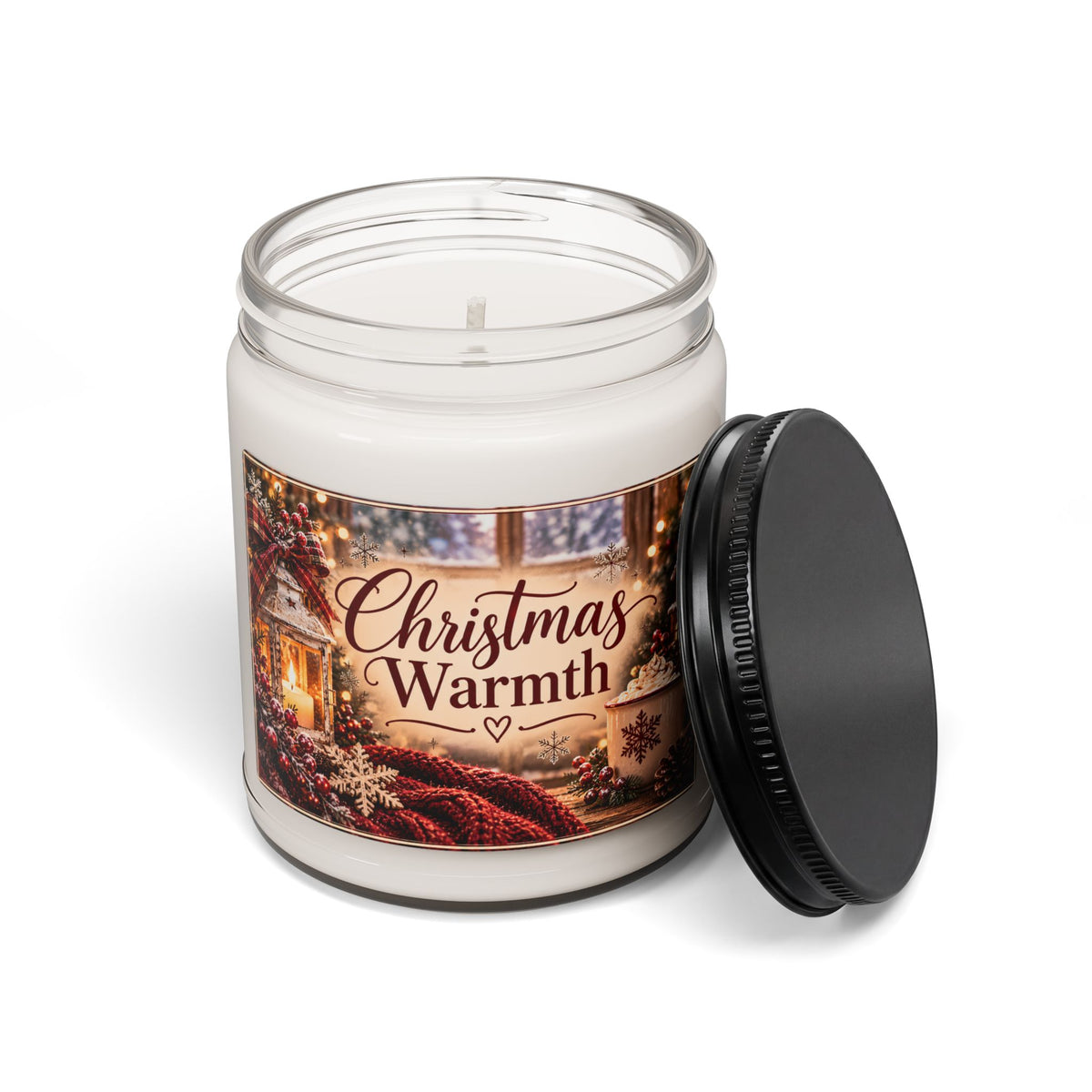 Christmas Warmth Scented Candle Scented Soy Candle, 9oz