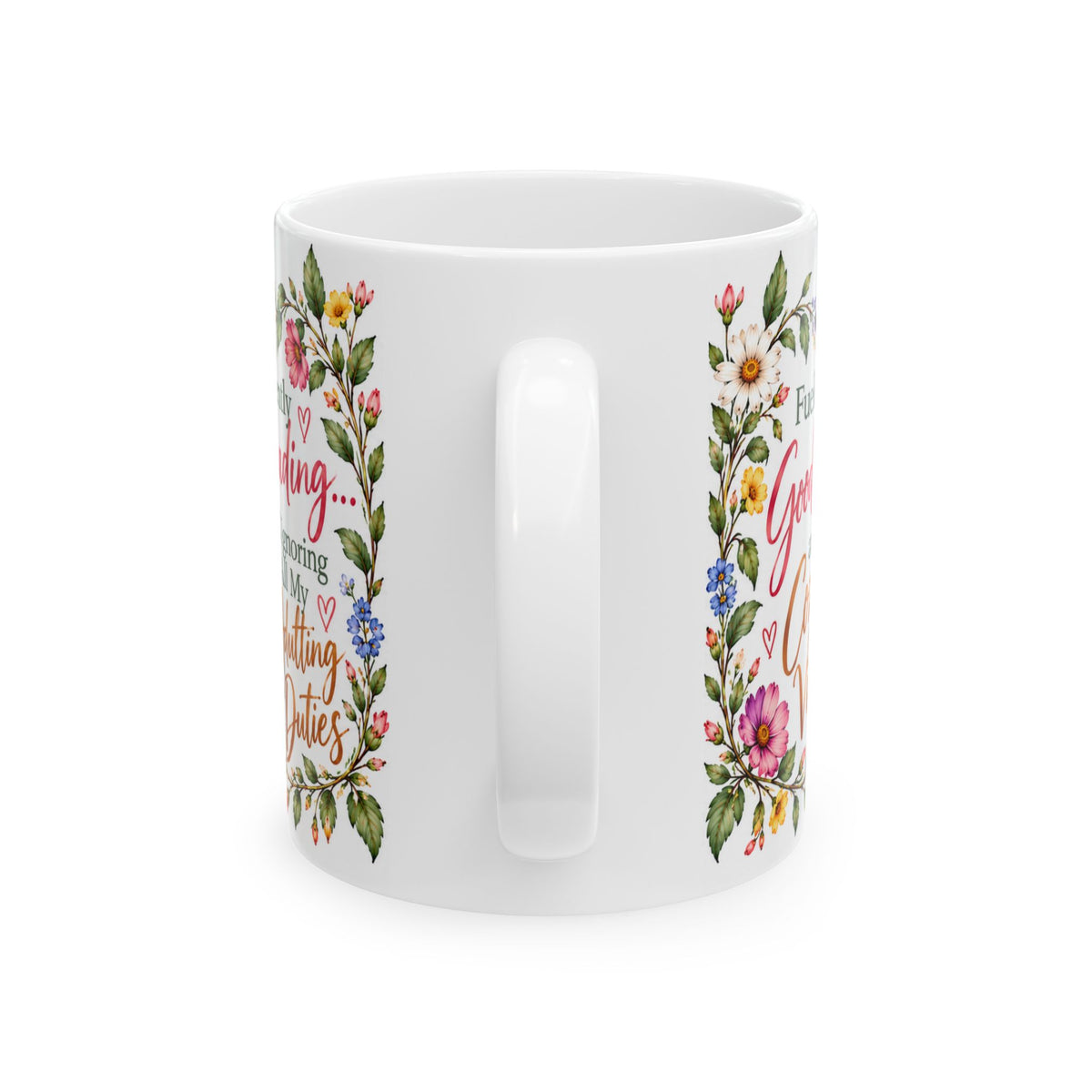Cozy Book Lover Floral Ceramic Mug