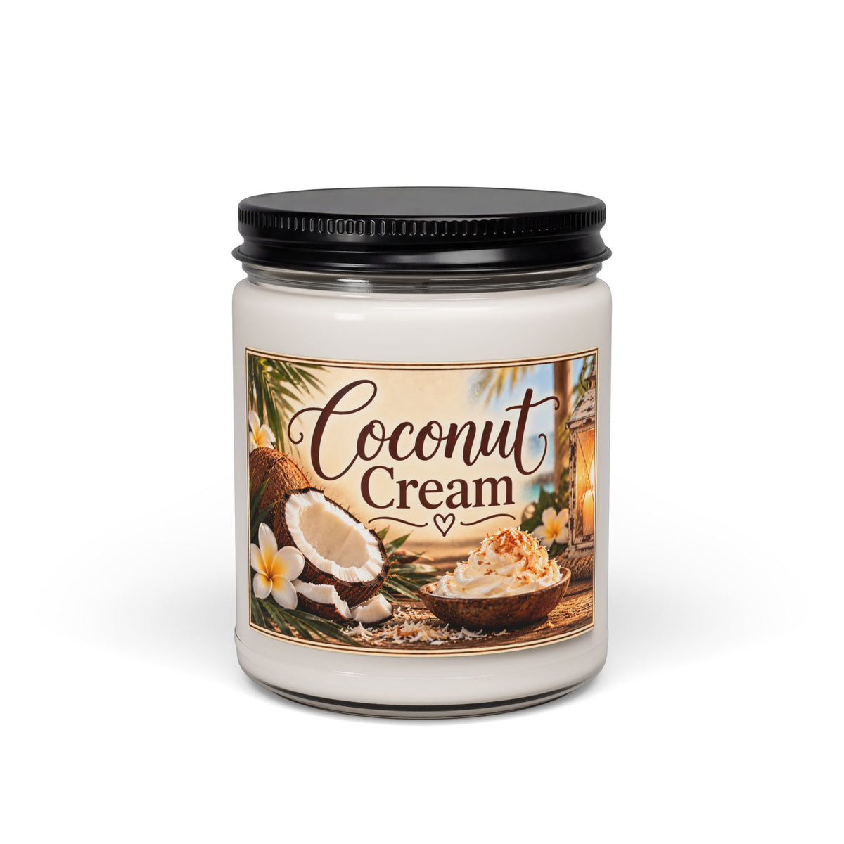 Coconut Cream Scented Soy Candle