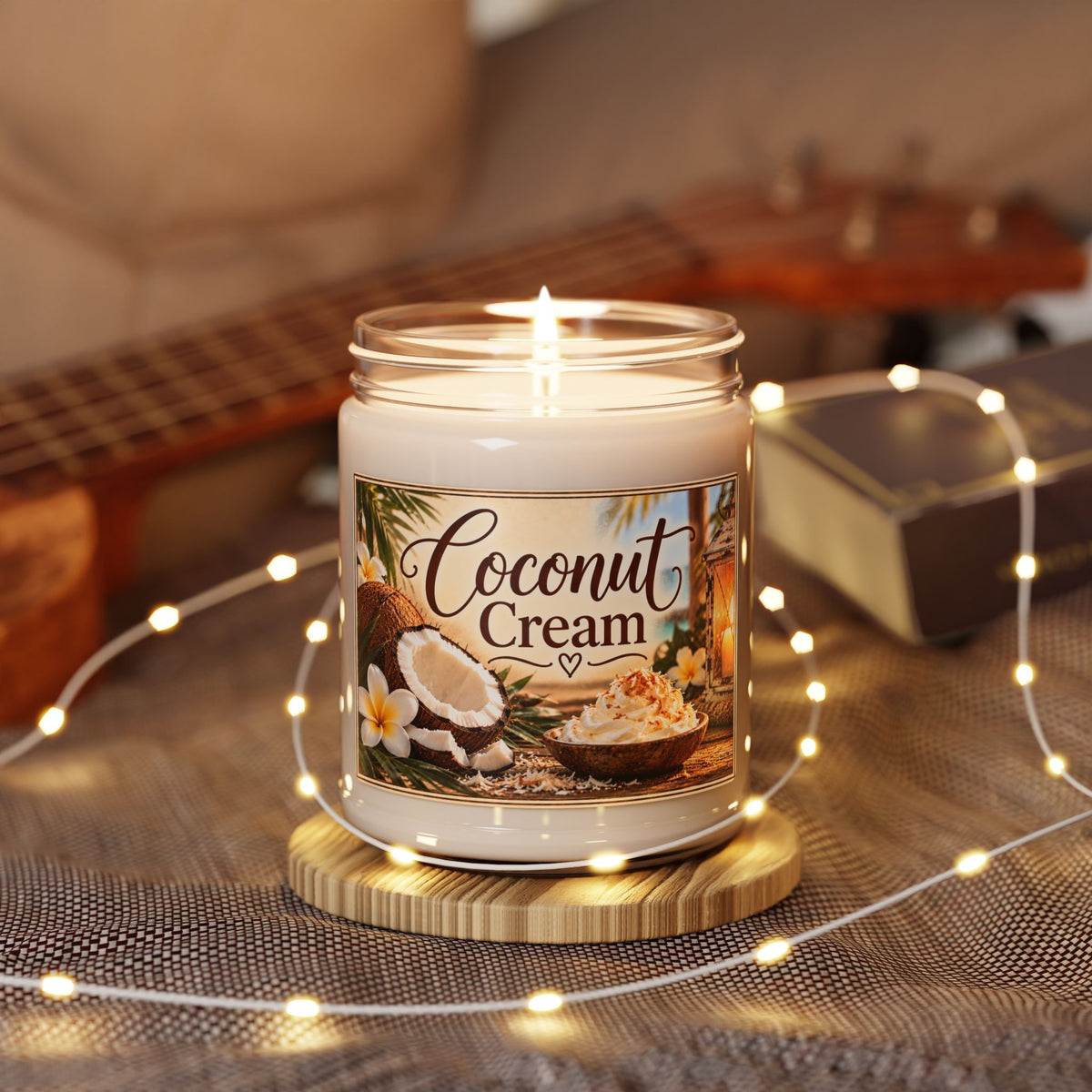 Coconut Cream Scented Soy Candle